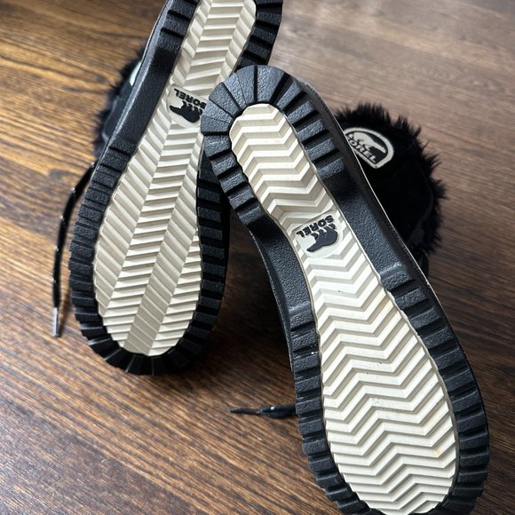 Sorel Tivoli Black & White Ankle Boots - Women's Size 6.5 - Never Worn - Picture 5 of 5